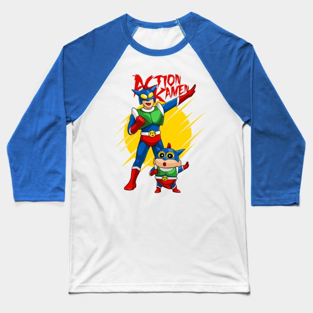 Action Kamen Baseball T-Shirt by svthyp